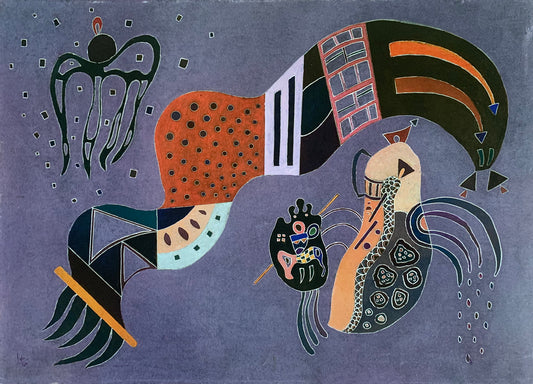 Reproduction du tableau « L'Éan tempéré - Vassily Kandinsky » par Alpha Reproduction en peinture à l’huile