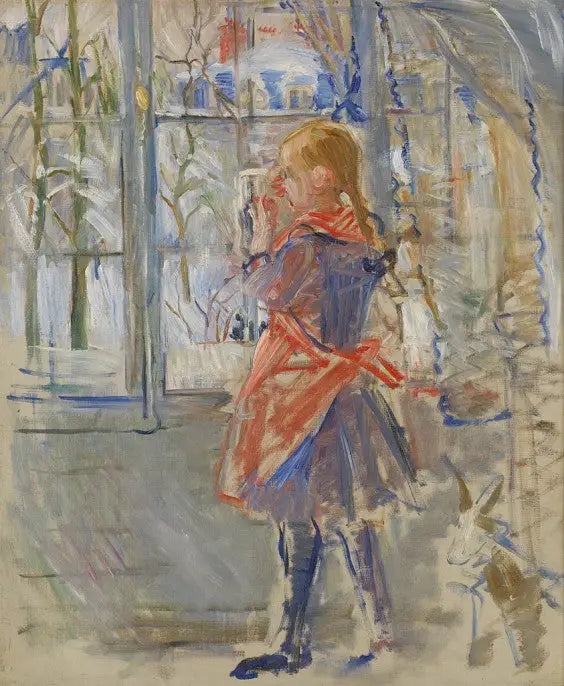 Dziecko w Czerwonym Fartuchu - Berthe Morisot