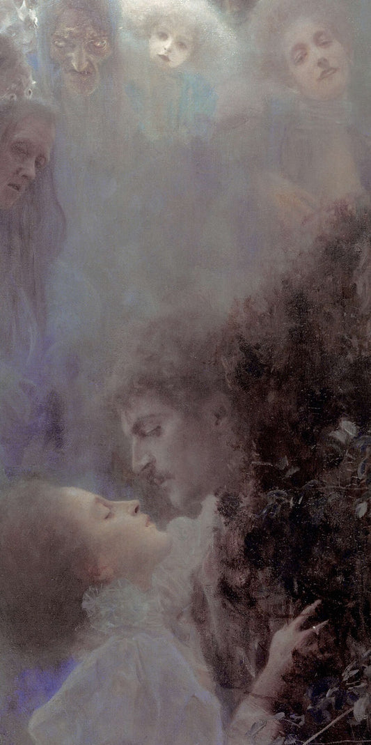 💘 Miłość (szczegół) – Gustav Klimt (ok. 1895)