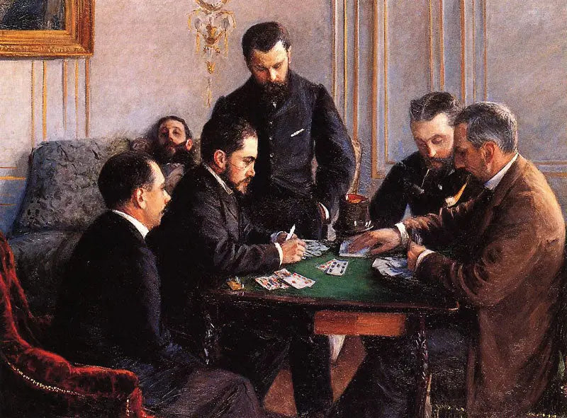 Gra w bésigue - Gustave Caillebotte