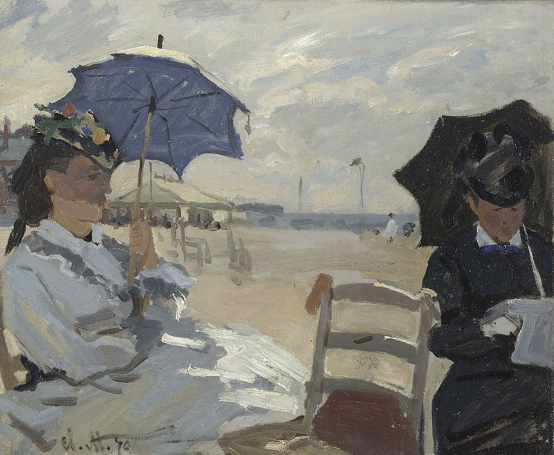 🌤️ Plaża w Trouville – Claude Monet (1870)