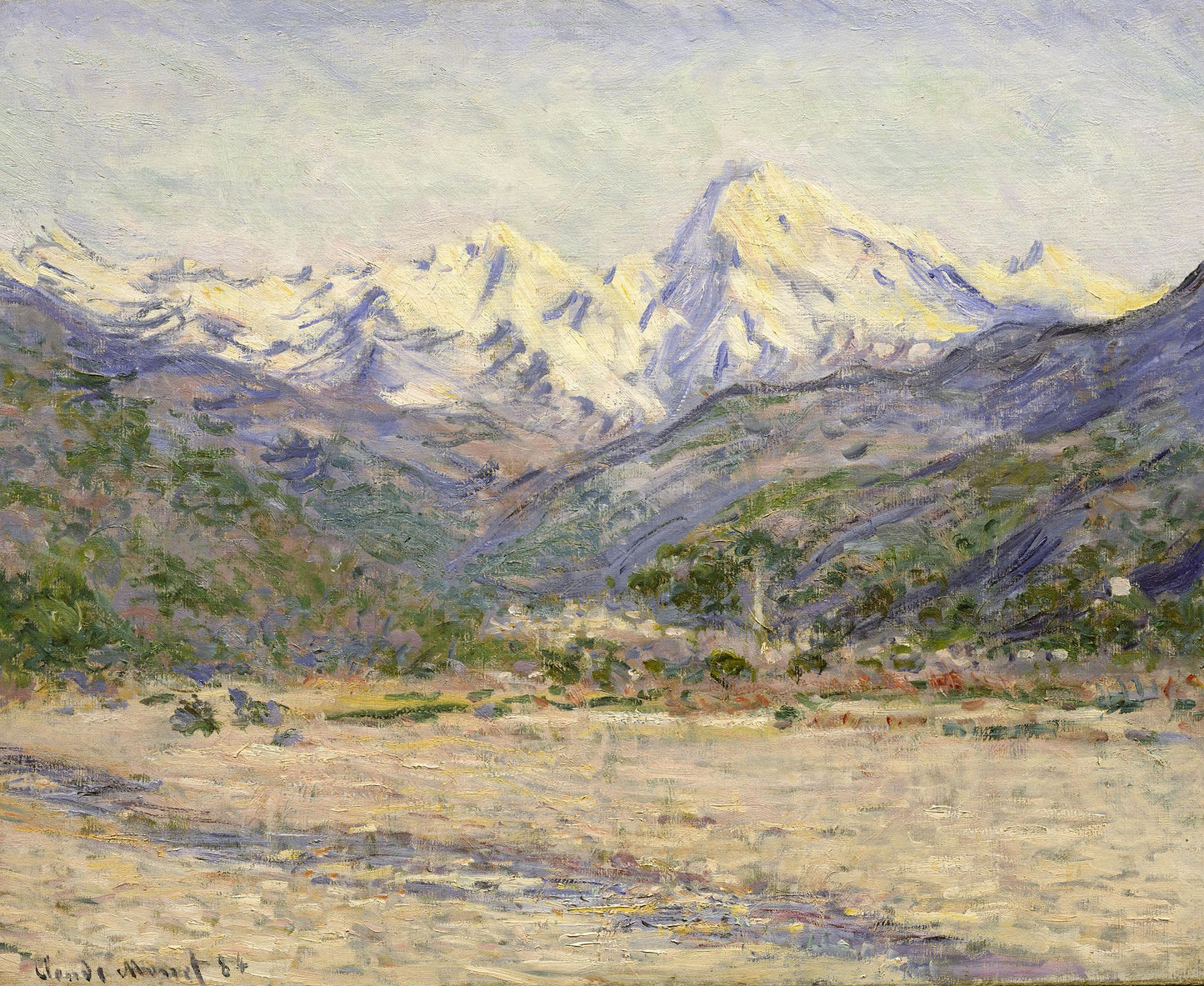 🏔️ Dolina Nervia – Claude Monet (1884)