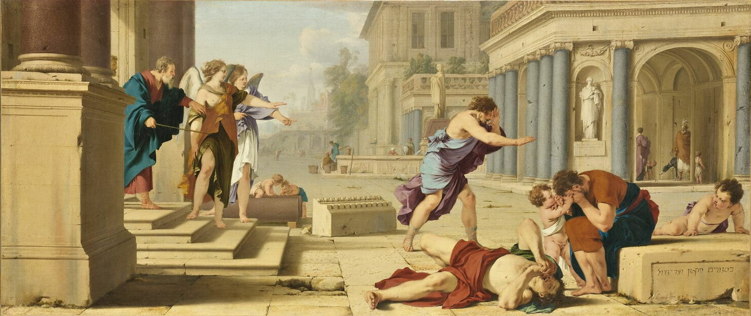 L'Aveuglement des habitants de Sodome - Laurent de La Hyre