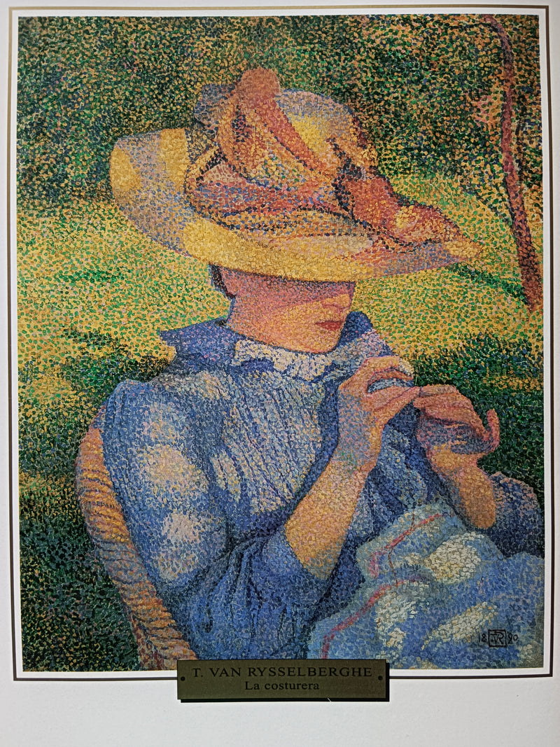 Kapelusz z Słomy - Théo van Rysselberghe
