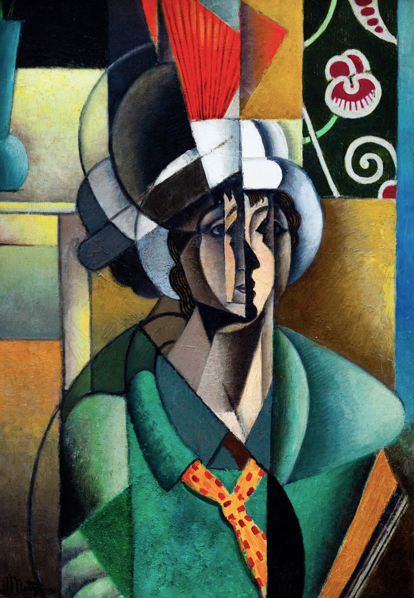 Kobieta z wachlarzem – Jean Metzinger (1913)