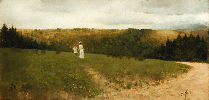 Pejzaż z postaciami - Giuseppe De Nittis