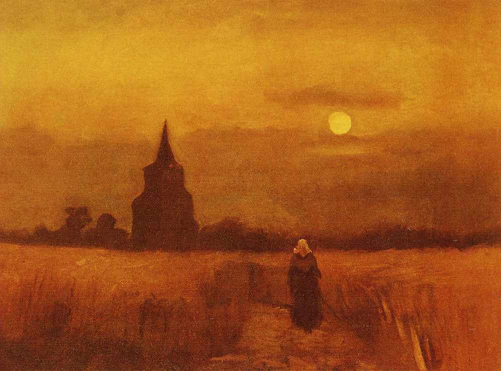 Stara wieża cmentarna w Nuenen - Van Gogh
