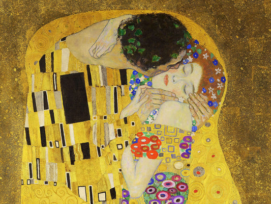💋 Pocałunek – Gustav Klimt (Szczegół) (1907-1908)