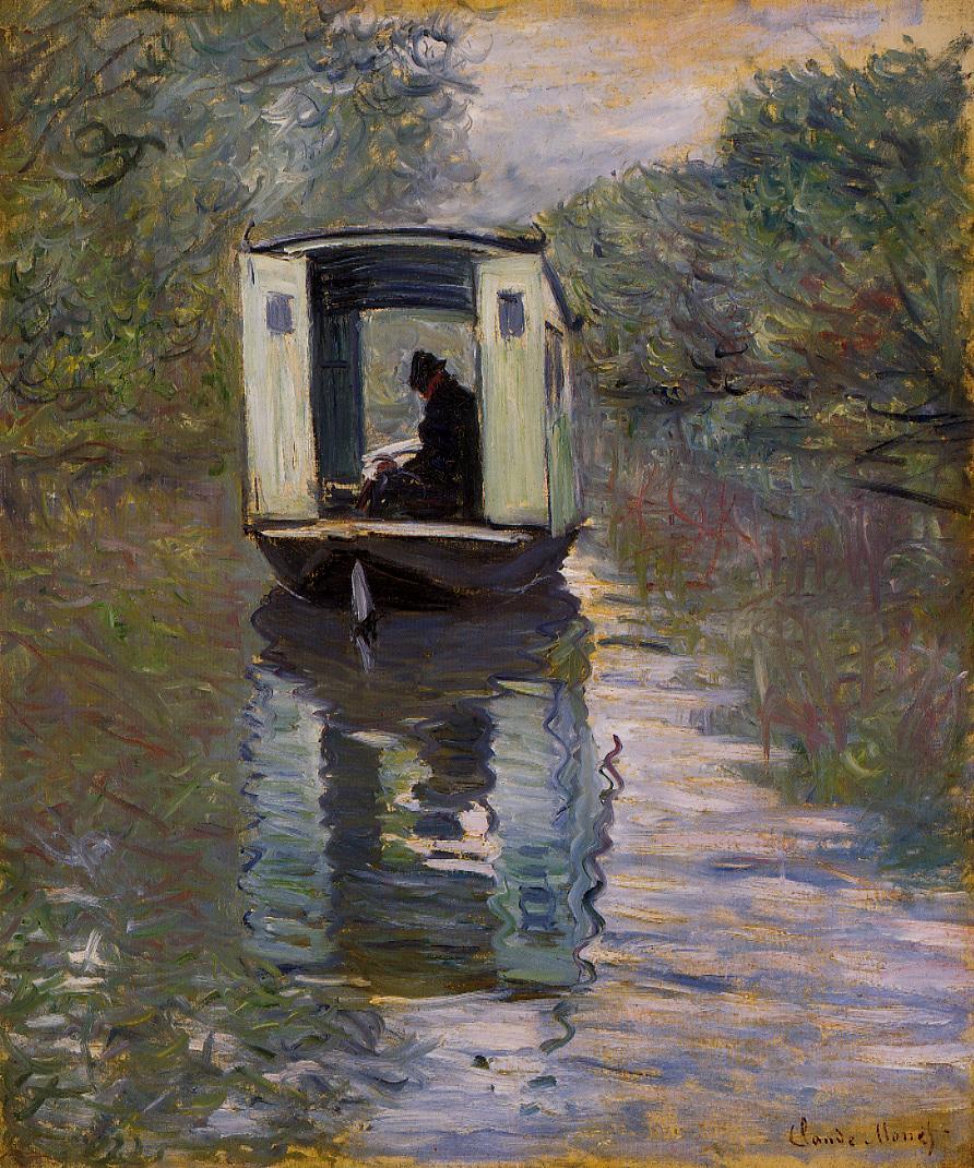 🎨 Le Bateau-Atelier – Claude Monet (1876)