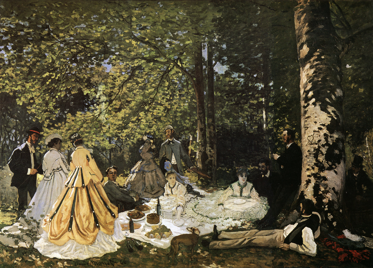 🌳 Śniadanie na trawie – Claude Monet (1865–1866)