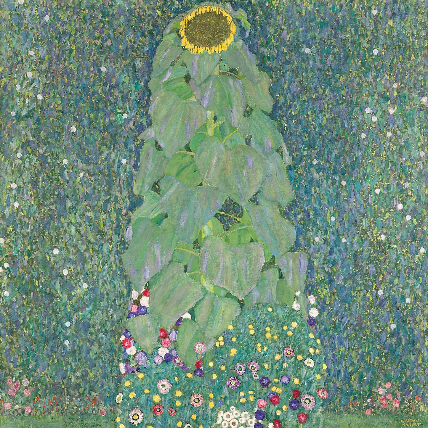 🌻🎨 Słonecznik – Gustav Klimt (1907)