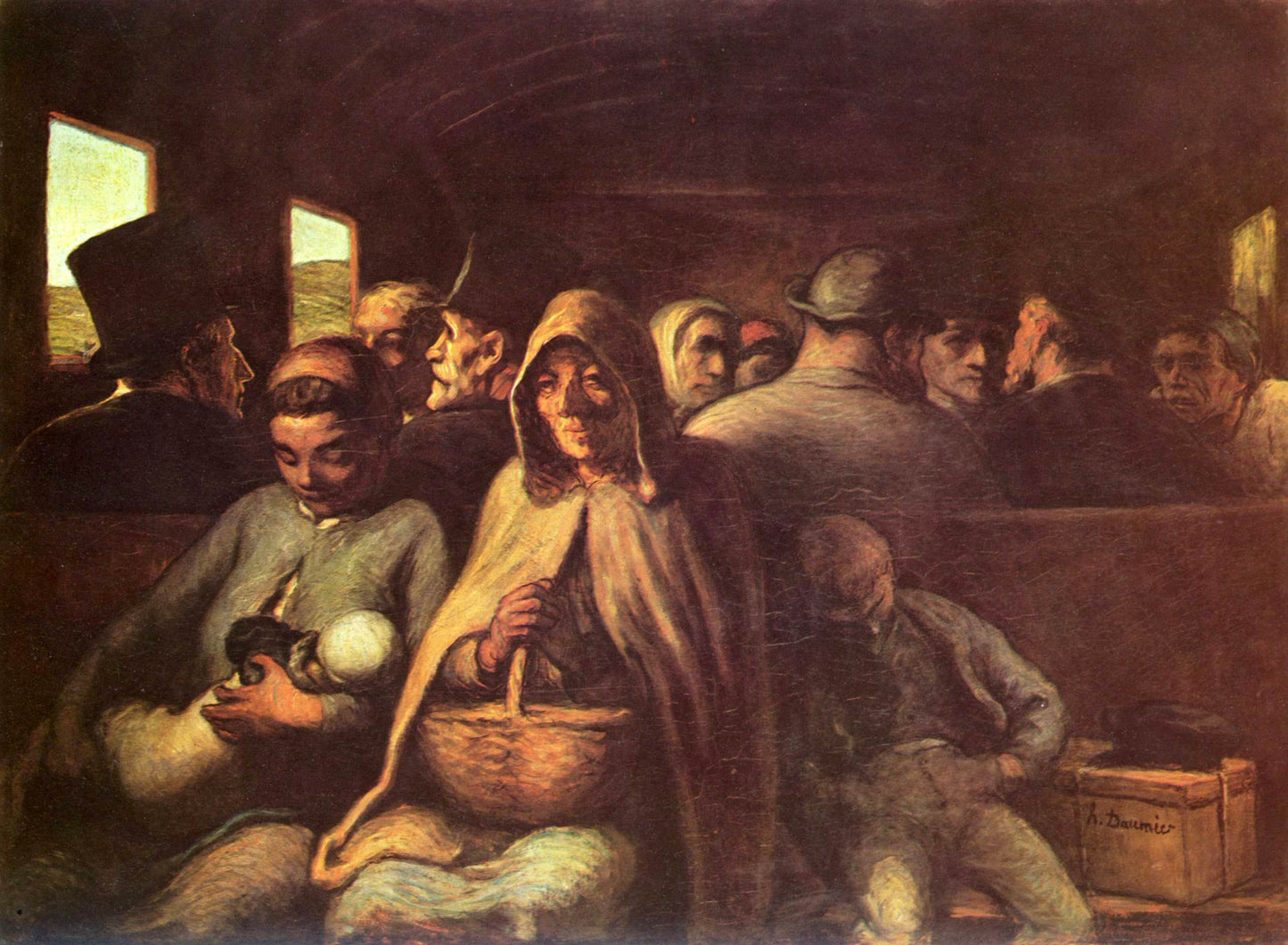 Wagon trzeciej klasy – Honoré Daumier (ok. 1862–1864)
