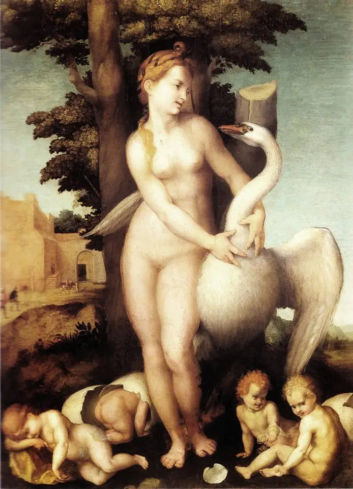 Leda i łabędź - Andrea del Sarto