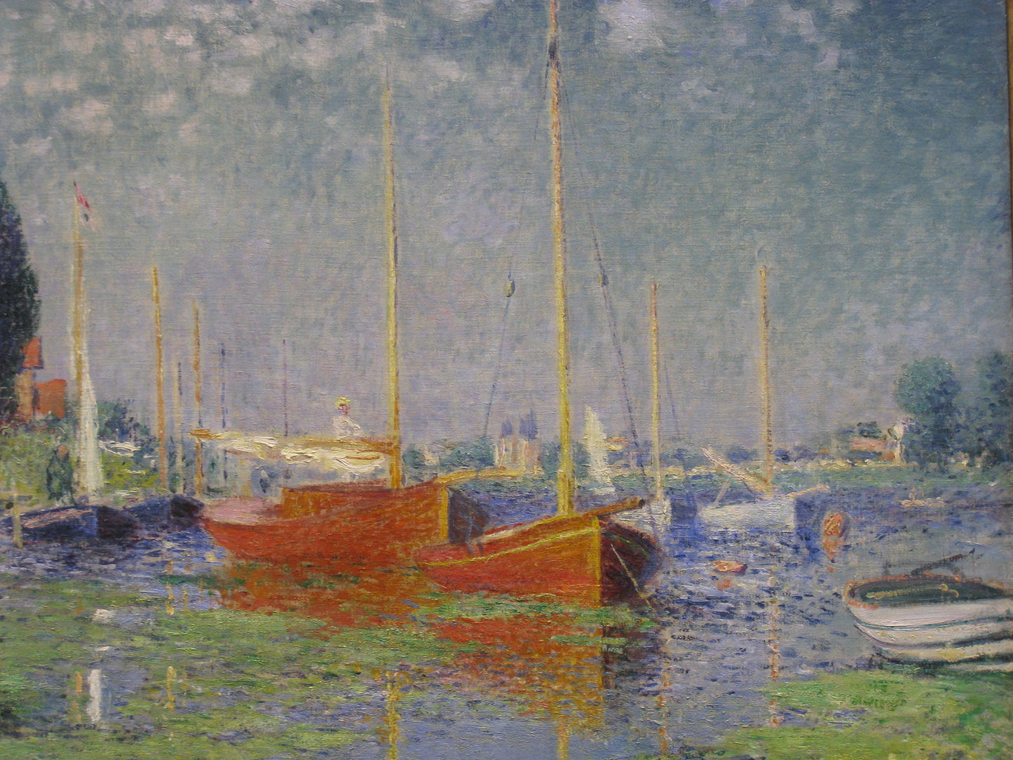 🎨 Czerwone łodzie w Argenteuil – Claude Monet, około 1875