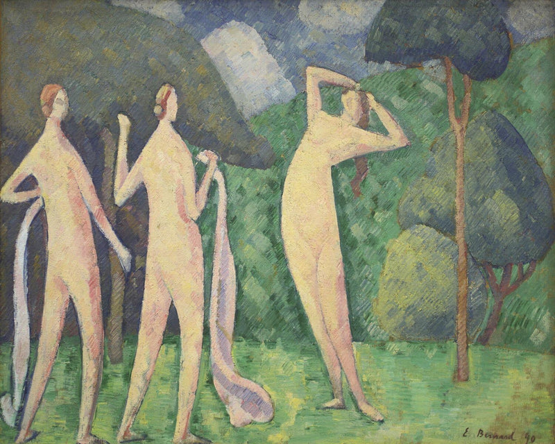 Kąpiące się - Émile Bernard
