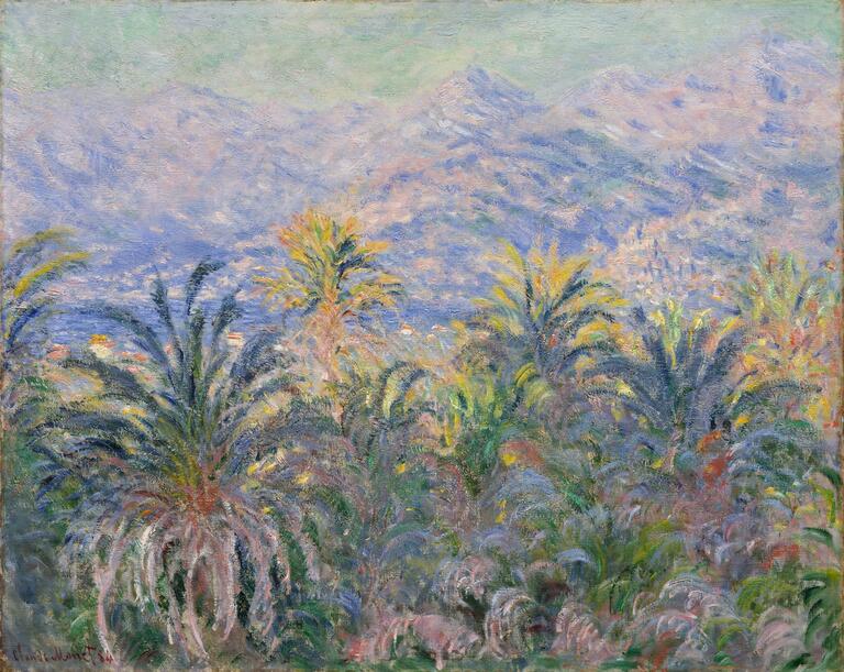 Palmy w Bordighera - Claude Monet