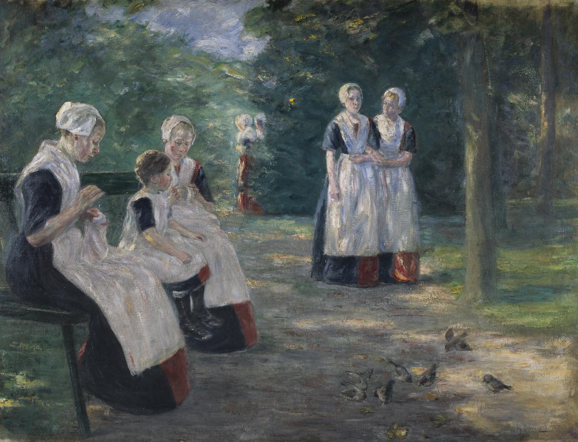 Ogród sierocińca miejskiego w Amsterdamie - Max Liebermann