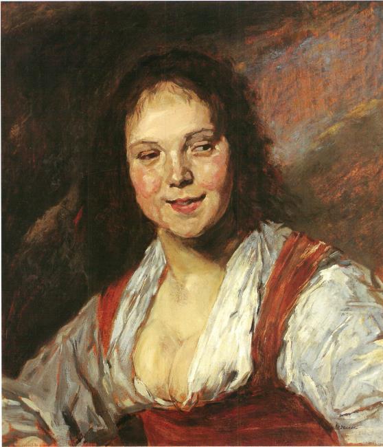 Kopia Cyganeczki według Fransa Halsa (Młoda kobieta) - Max Liebermann