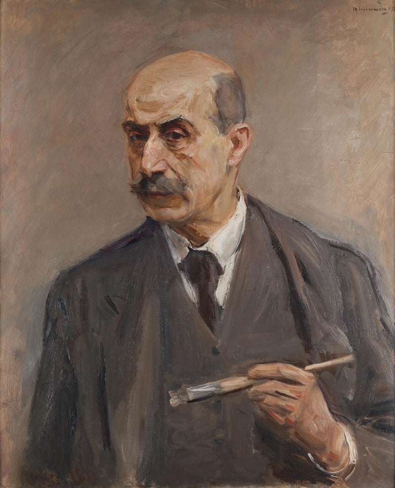 Autoportret pędzlem - Max Liebermann