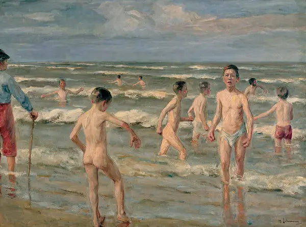 Chłopcy kąpiący się - Max Liebermann