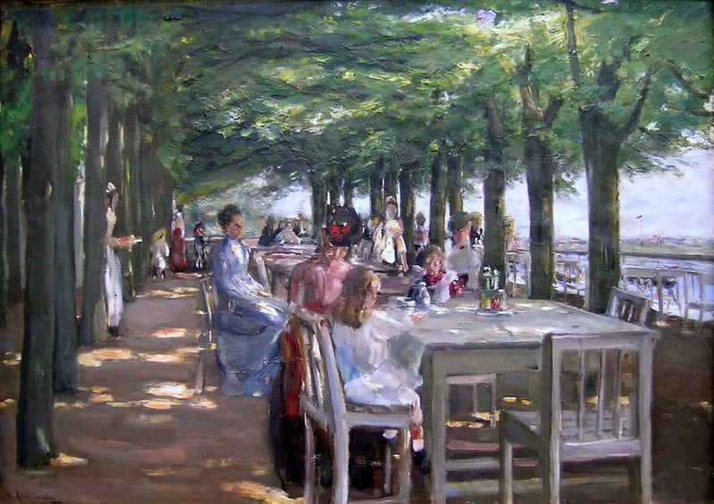 Taras hotelu Louis C. Jacob w Nienstedten nad Łabą - Max Liebermann