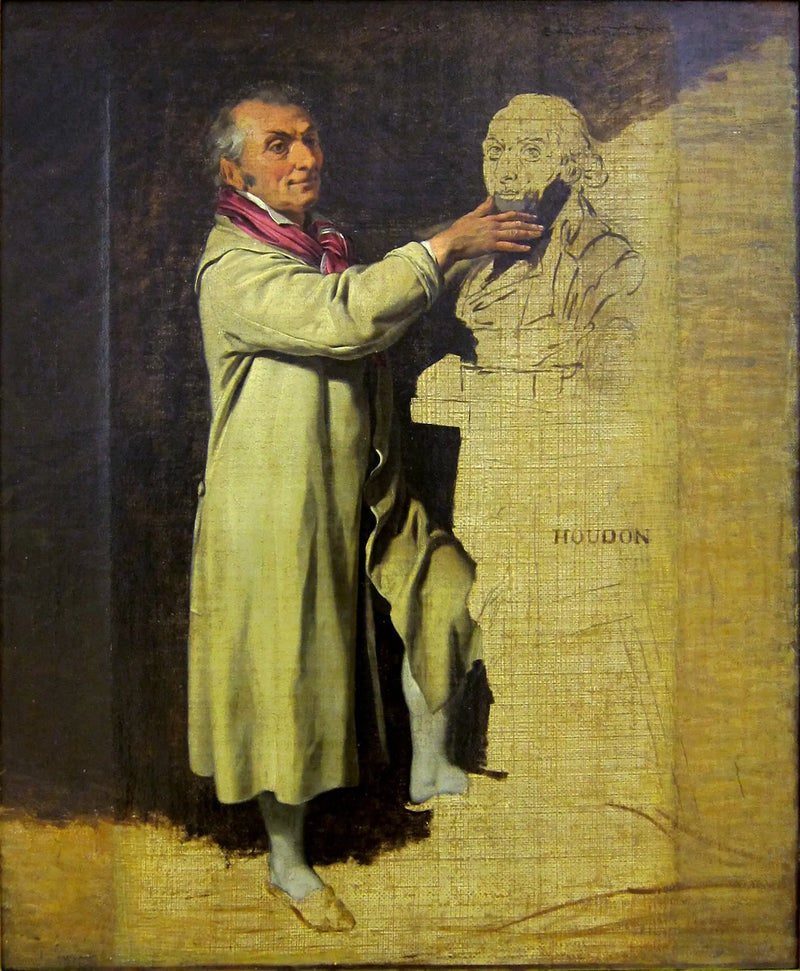 Portret Jeana-Antoine Houdona, rzeźbiarza - Louis-Léopold Boilly