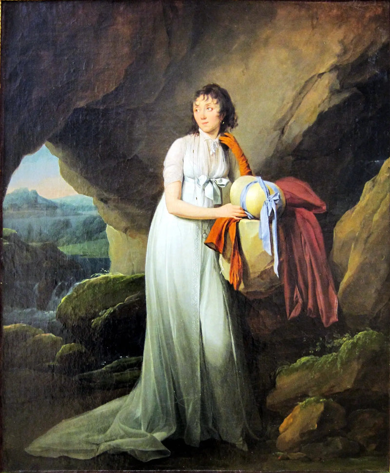 Portret pani d'Aucourt de Saint-Just - Louis-Léopold Boilly