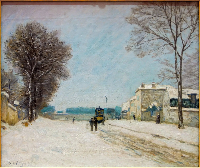 Zima, efekt śniegu - Alfred Sisley