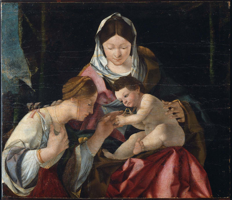 Mistyczne małżeństwo świętej Katarzyny - Lorenzo Lotto