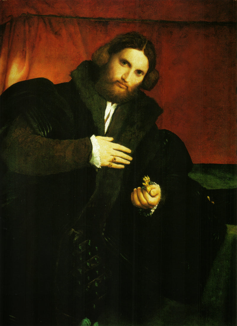 Portret szlachcica z łapą lwa - Lorenzo Lotto
