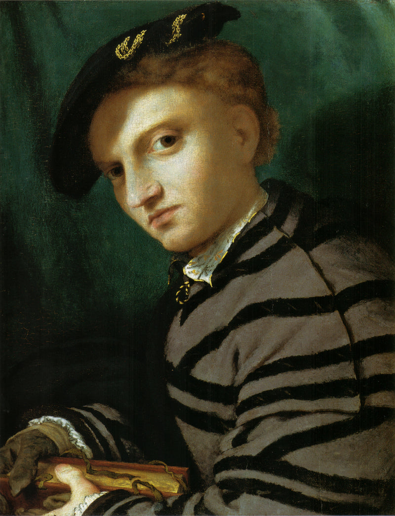 Portret młodego mężczyzny z książką - Lorenzo Lotto