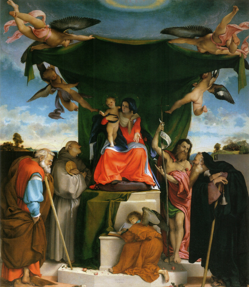 Retabel św. Bernardino z Pignolo - Lorenzo Lotto