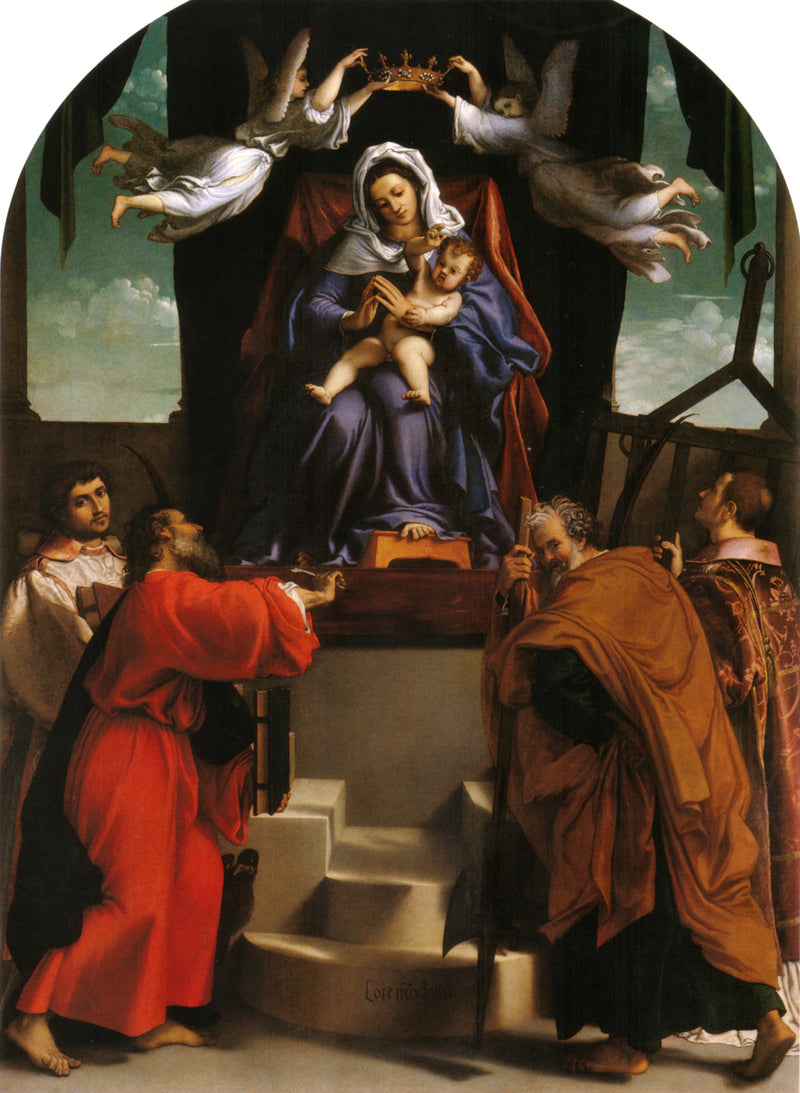 Retabel halabardy - Lorenzo Lotto