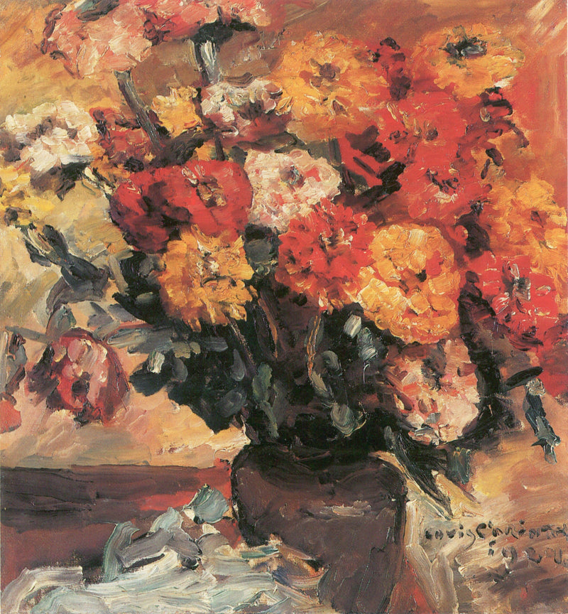Zinnias - Lovis Corinth