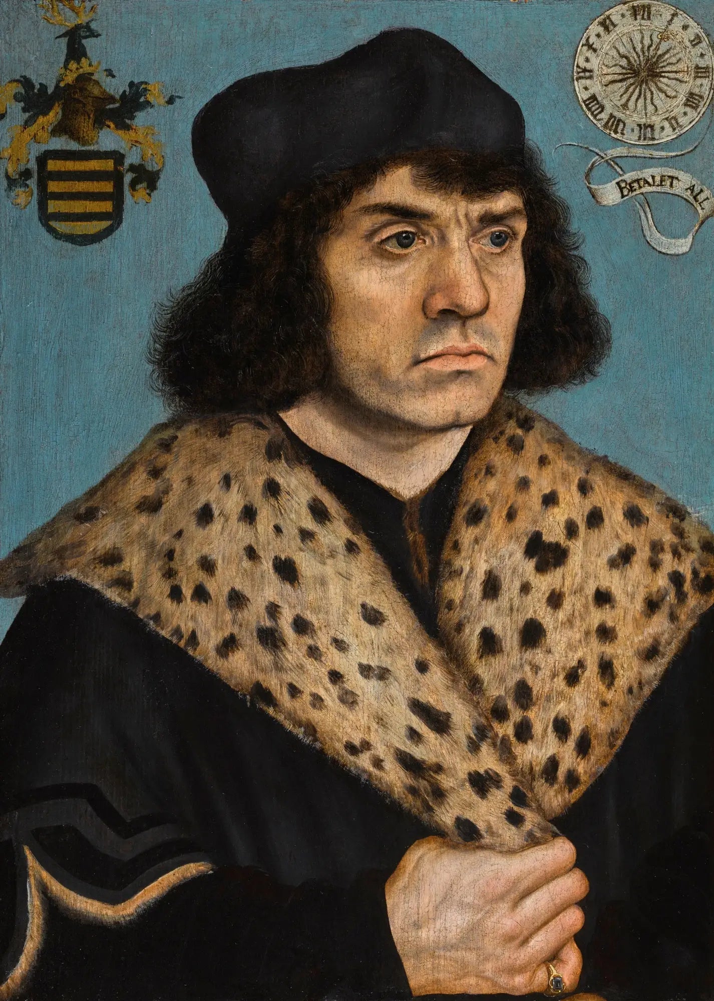 Portrait d’un homme inconnu avec un col en fourrure tachetée - Lucas Cranach the Elder - Alpha Reproduction