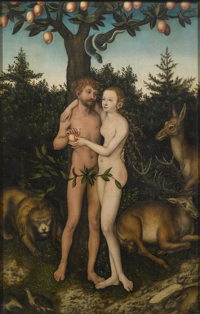 Adam et Ève - Lucas Cranach the Elder - Alpha Reproduction