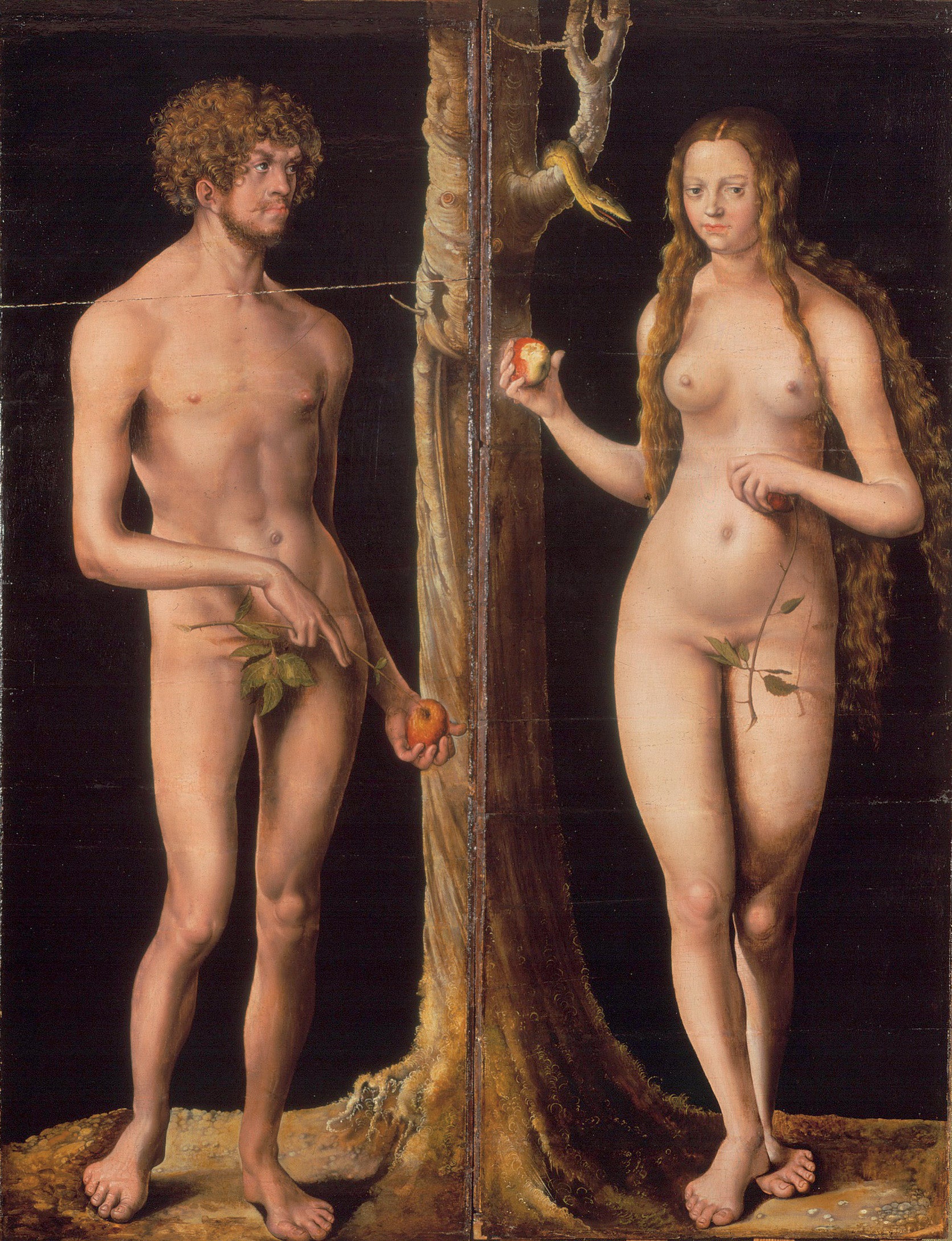 Adam et Ève - Lucas Cranach the Elder - Alpha Reproduction