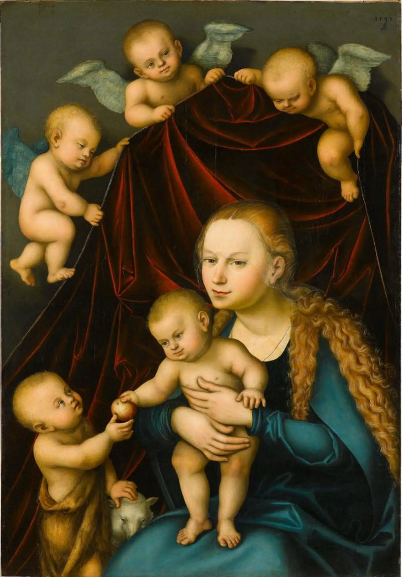 Matka Boska z Dzieciątkiem i Świętym Janem młodszym - Lucas Cranach Starszy