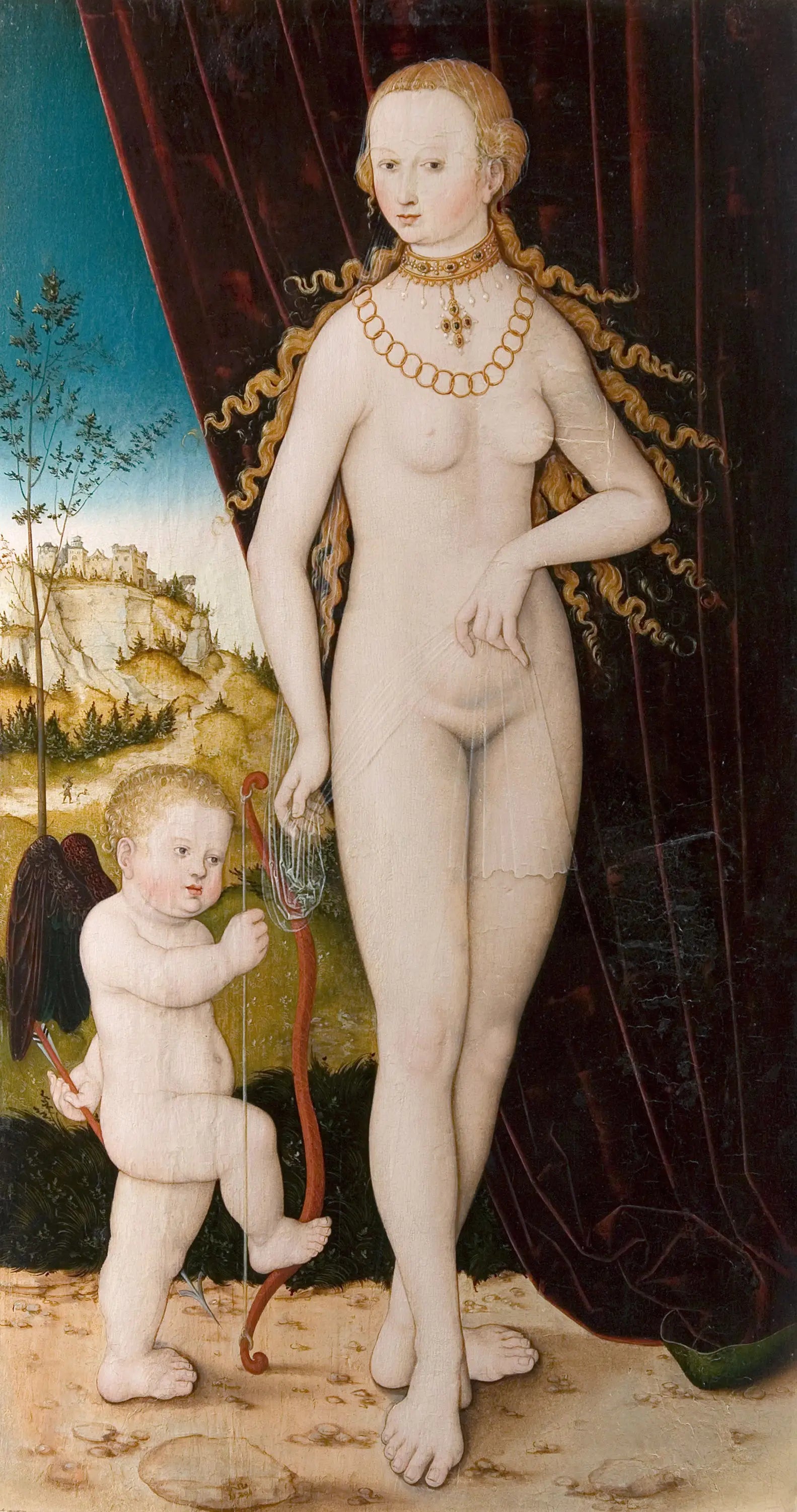 Vénus avec Cupidon - Lucas Cranach the Elder - Alpha Reproduction