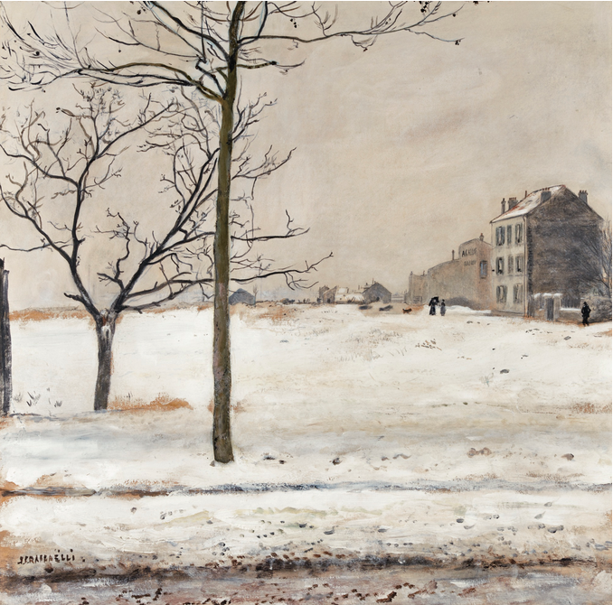 Montmartre sous la neige - Jean-François Raffaëlli