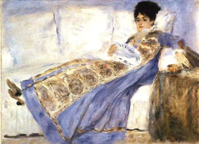 Pani Monet czytająca - Pierre-Auguste Renoir