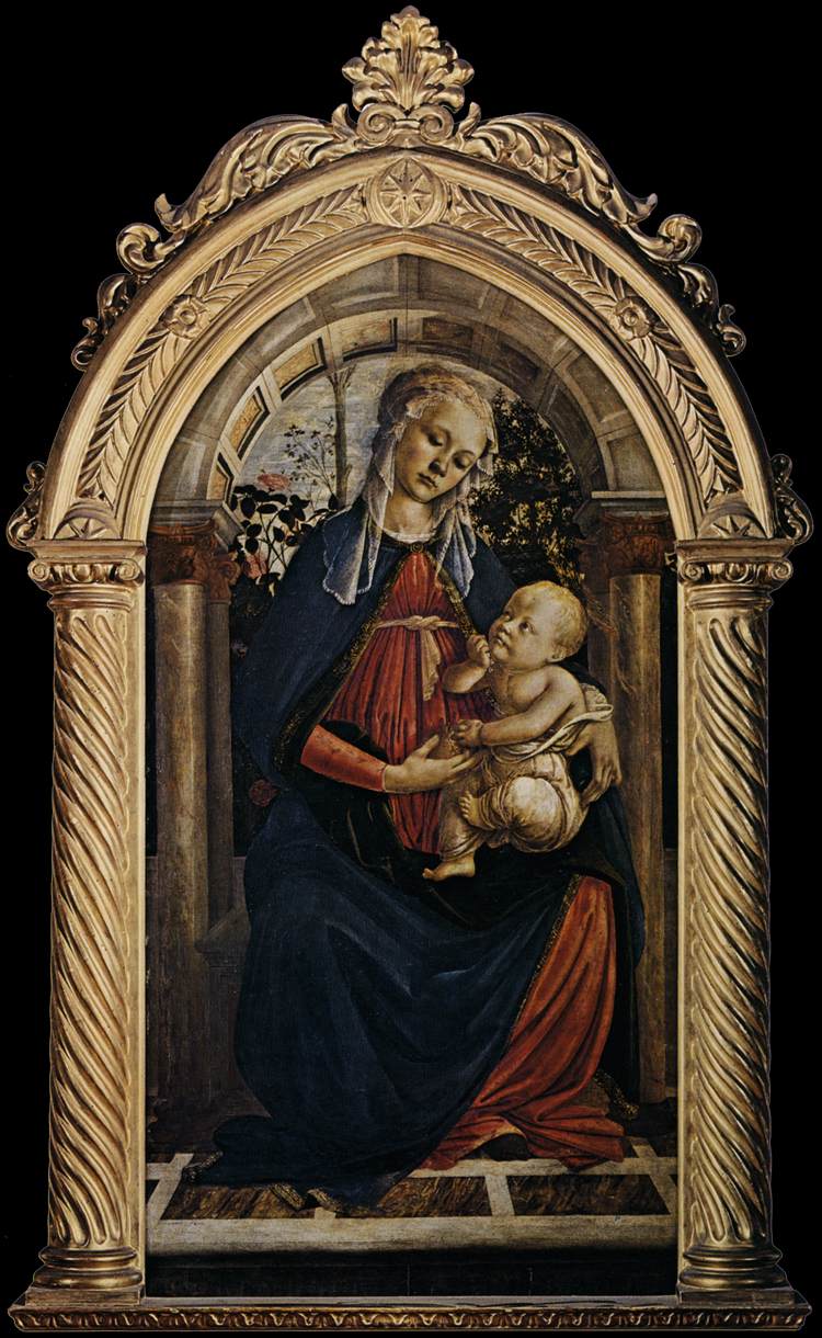 Dziewica w różanym ogrodzie - Sandro Botticelli