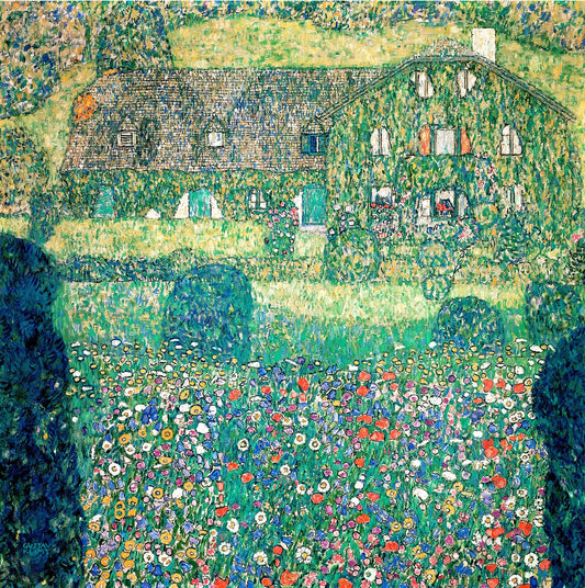 🏡🌼 Dom na wsi nad Attersee – Gustav Klimt (ok. 1914–1915)