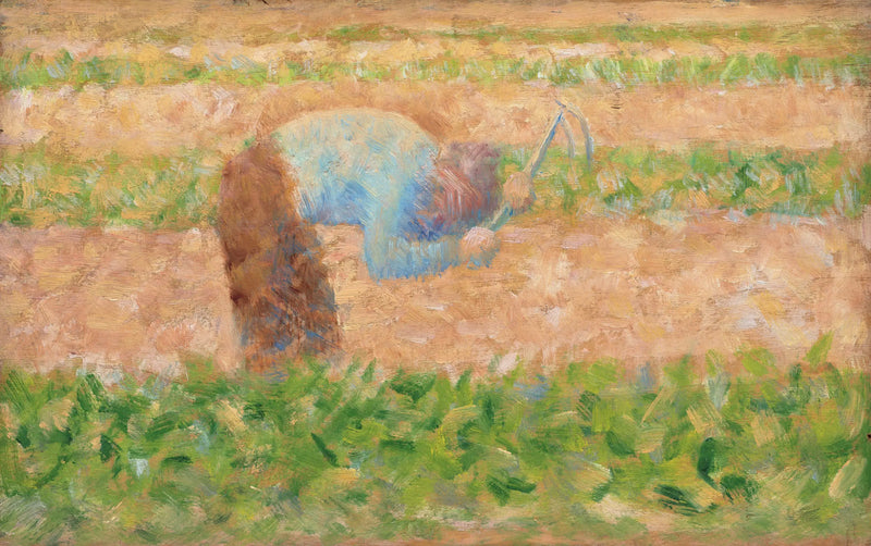 Mężczyzna z motyką - Georges Seurat