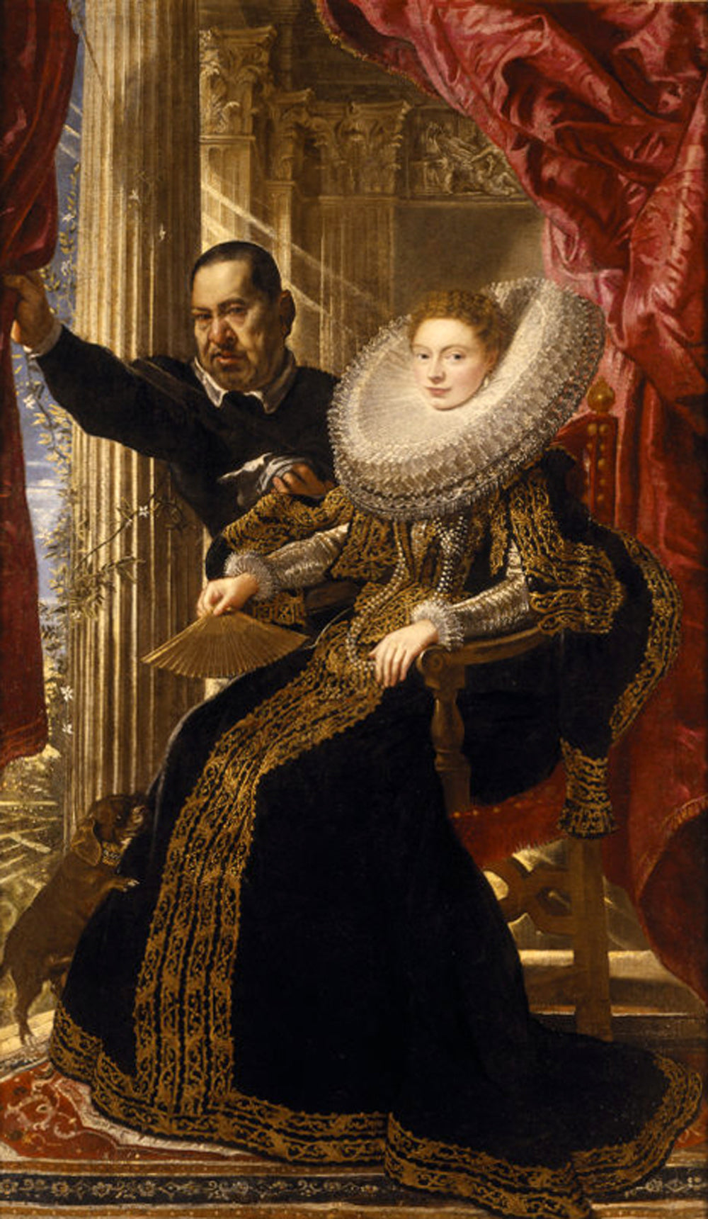 Markiza Maria Grimaldi i jej karzeł - Peter Paul Rubens