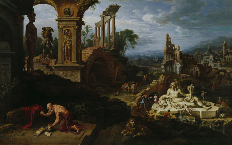 Paysage avec saint Jérôme - Maarten van Heemskerck