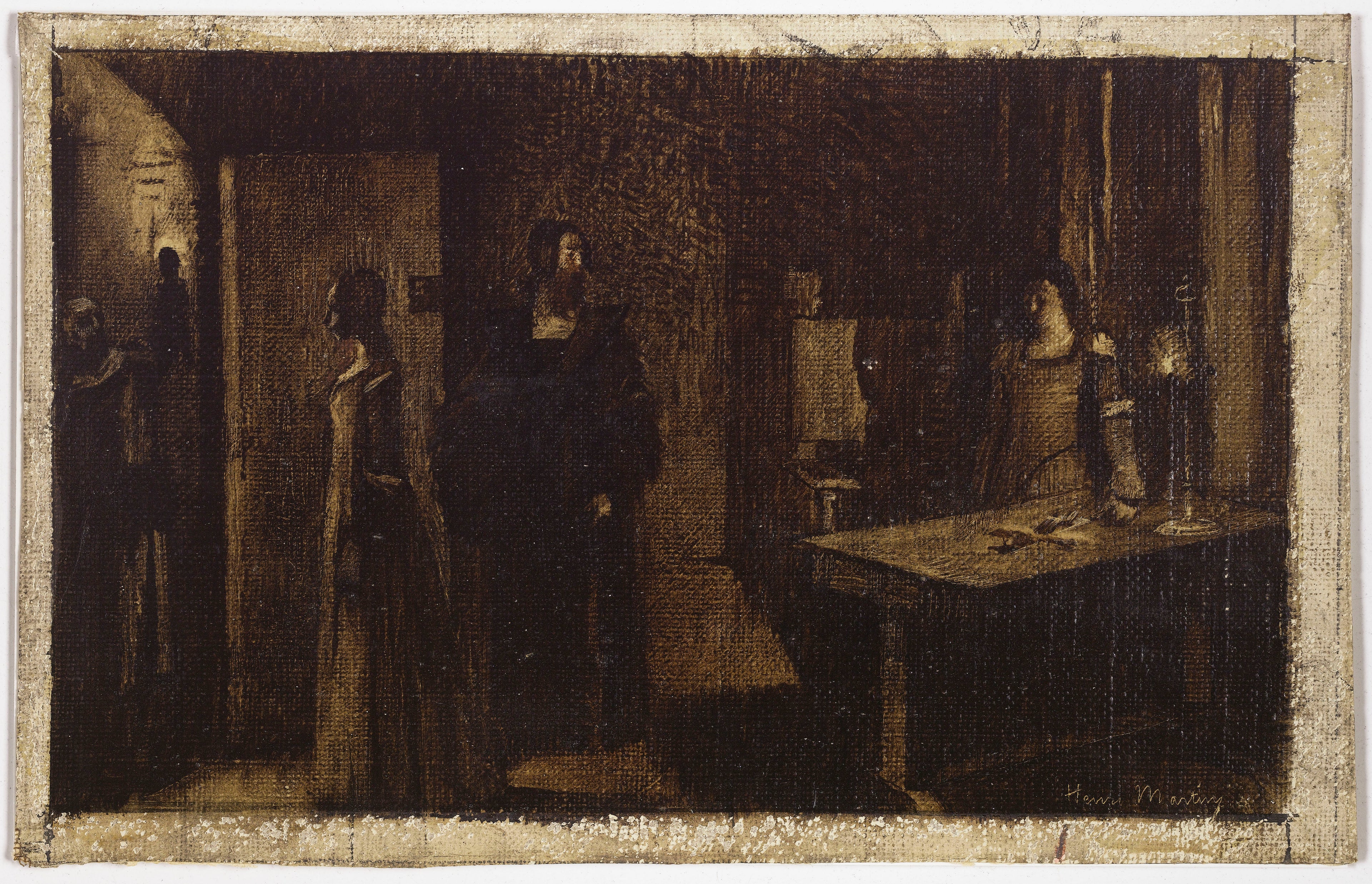 Le crucifix - Henri-Jean Guillaume Martin