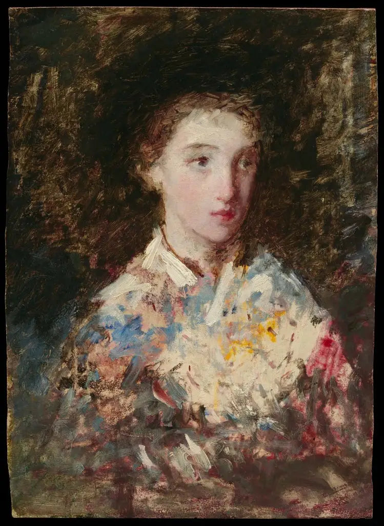 Głowa młodej dziewczyny - Mary Cassatt