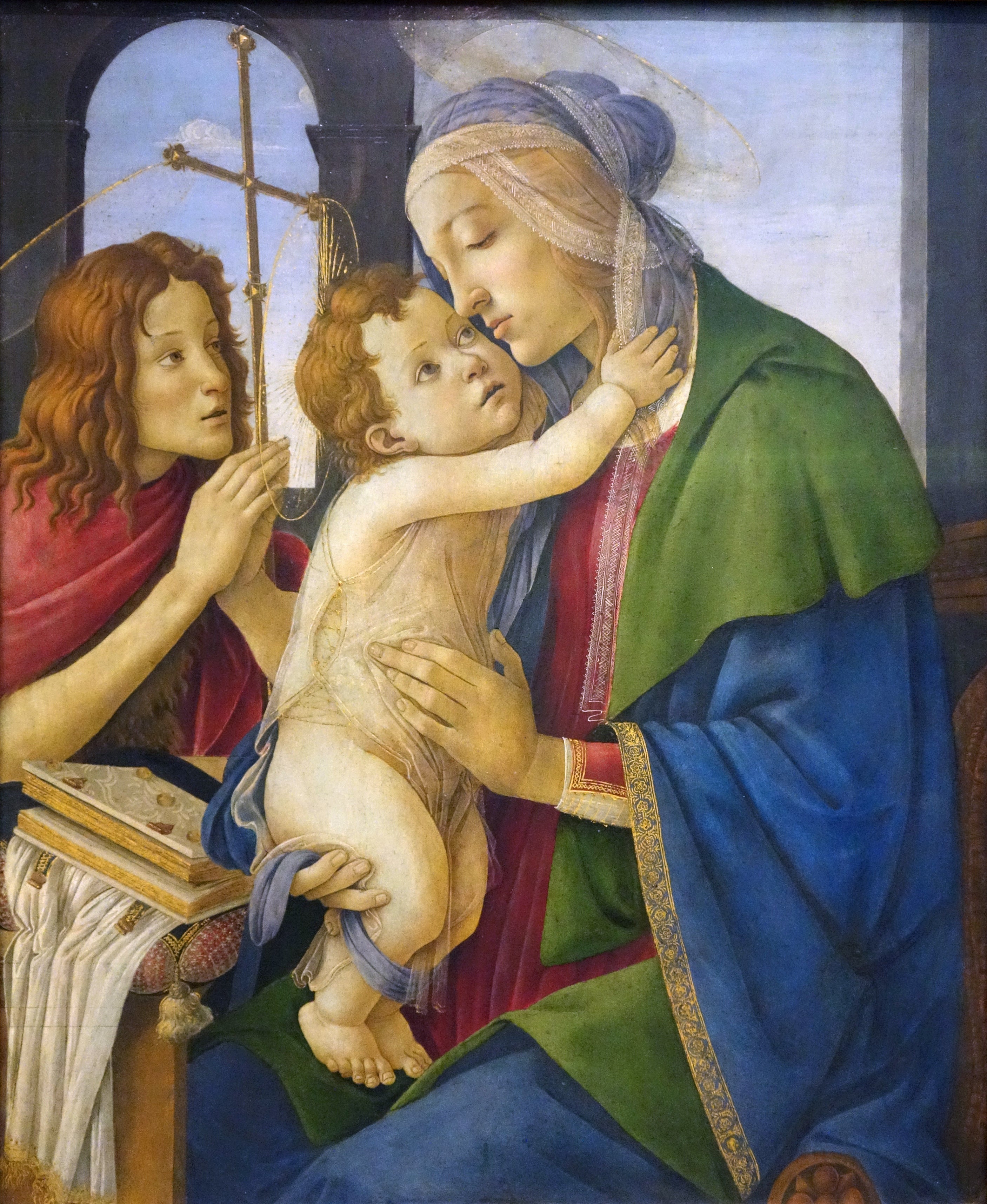 Madonna z Dzieciątkiem i młodym świętym Janem Chrzcicielem - Sandro Botticelli