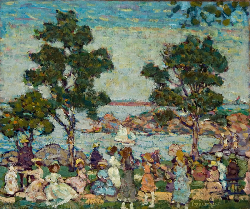 Pejzaż (scena parkowa) - Maurice Prendergast